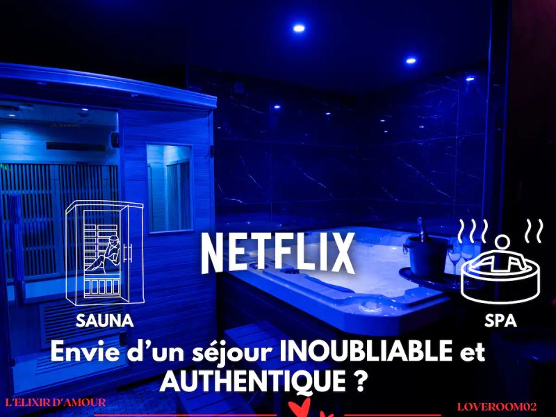 L'Elixir d'Amour • Jacuzzi et sauna • Luxe-Confort